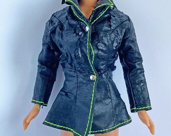 Vintage Barbie Fashion Avenue Faux Leather Jacket 1998