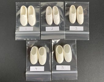 Vintage Ken Doll Shoes: White Sports Shoes, Choose Your Pair