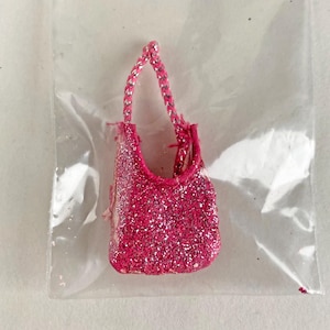 Vintage Bratz Step Out Yasmin Pink Glitter Purse 2005, Bratz Clothes, MGA Doll Clothes, Doll Skirt, Clothes for 10in Doll, Y2K Bratz