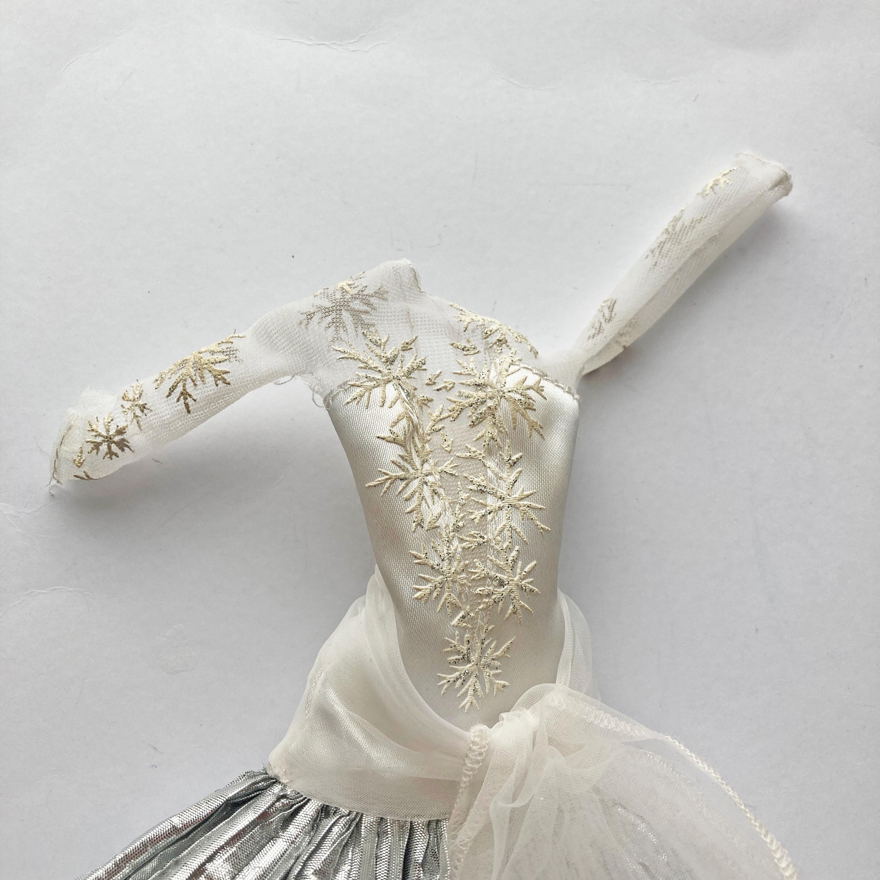 sachin and babi light blue dress MATTEL 2008 Holiday Barbie In A Christmas Carol Doll Silver gown- 20th  anniv