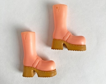 Vintage Bratz Wintertime Wonderland Yasmin Boots: 2003 MGA Doll Shoes