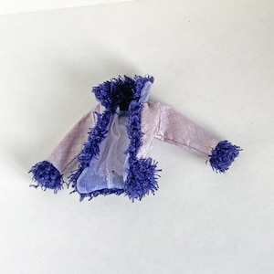 Vintage Bratz Wintertime Wonderland Dana Purple Coat 2003, Bratz Clothes, MGA Doll Clothes, Doll Winter Jacket Clothes for 10in Doll