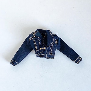 Vintage Bratz Blue Denim Jacket, Bratz Clothes, MGA Doll Clothes, Doll Coat Clothes for 10in Doll, Y2K Bratz,