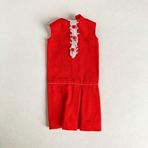 Vintage Skipper Doll Red Dress: What&#39;s New At The Zoo Outfit, 1966