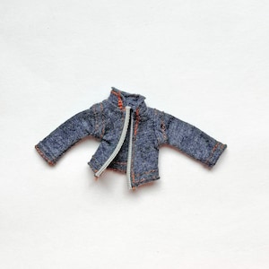 Vintage Bratz Grey Jacket, Bratz Clothes, MGA Doll Clothes, Doll Coat Clothes for 10in Doll, Y2K Bratz,