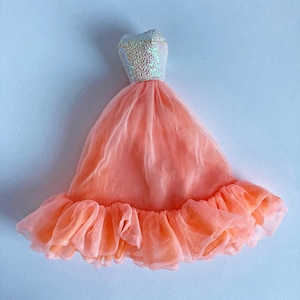 Vintage Peaches &#39;n Cream Barbie Dress 1984 - Mattel Barbie Clothes