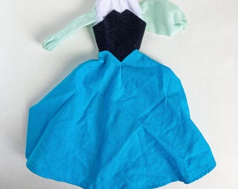 Vintage Disney Belle en het Beest belle-poppenjurk 1992