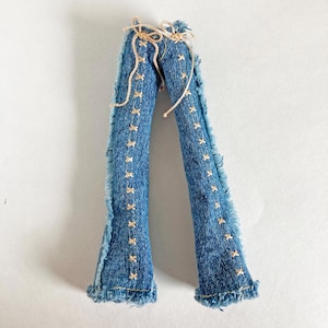 Vintage Bratz Strut It! Yasmin Flare Jeans 2003, Bratz Clothes, MGA Doll Clothes, Doll Skirt, Clothes for 10in Doll, Y2K Bratz