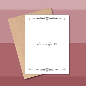 Carte d'anniversaire WE ARE GROOT, Carte de voeux d'amour, Carte d'anniversaire vierge, Carte de voeux vierge, Carte d'amour, Cartes de voeux de bande dessinée