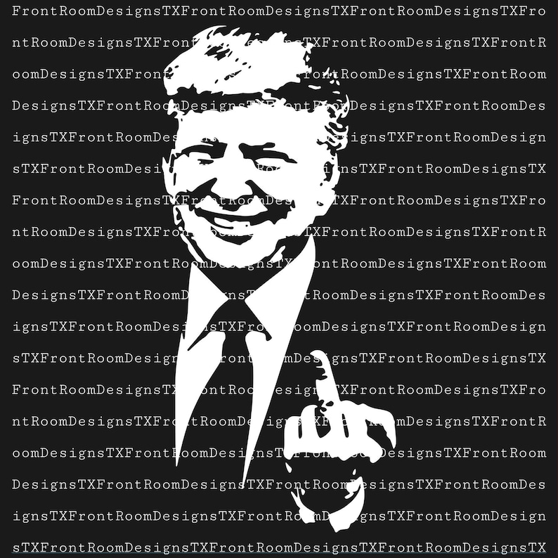 Donald Trump Flipping the bird middle finger digital download | Etsy