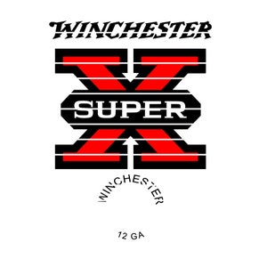 Winchester SuperX Shotgun Shell Svg Jpeg Dxf Eps Png Digital File