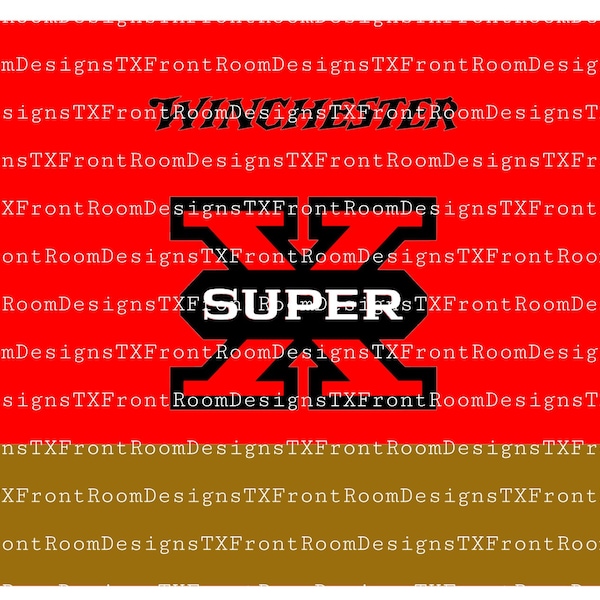 Winchester SuperX PNG file for sublimation