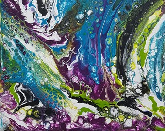 Colourful Original Abstract Acrylic Painting on Canvas