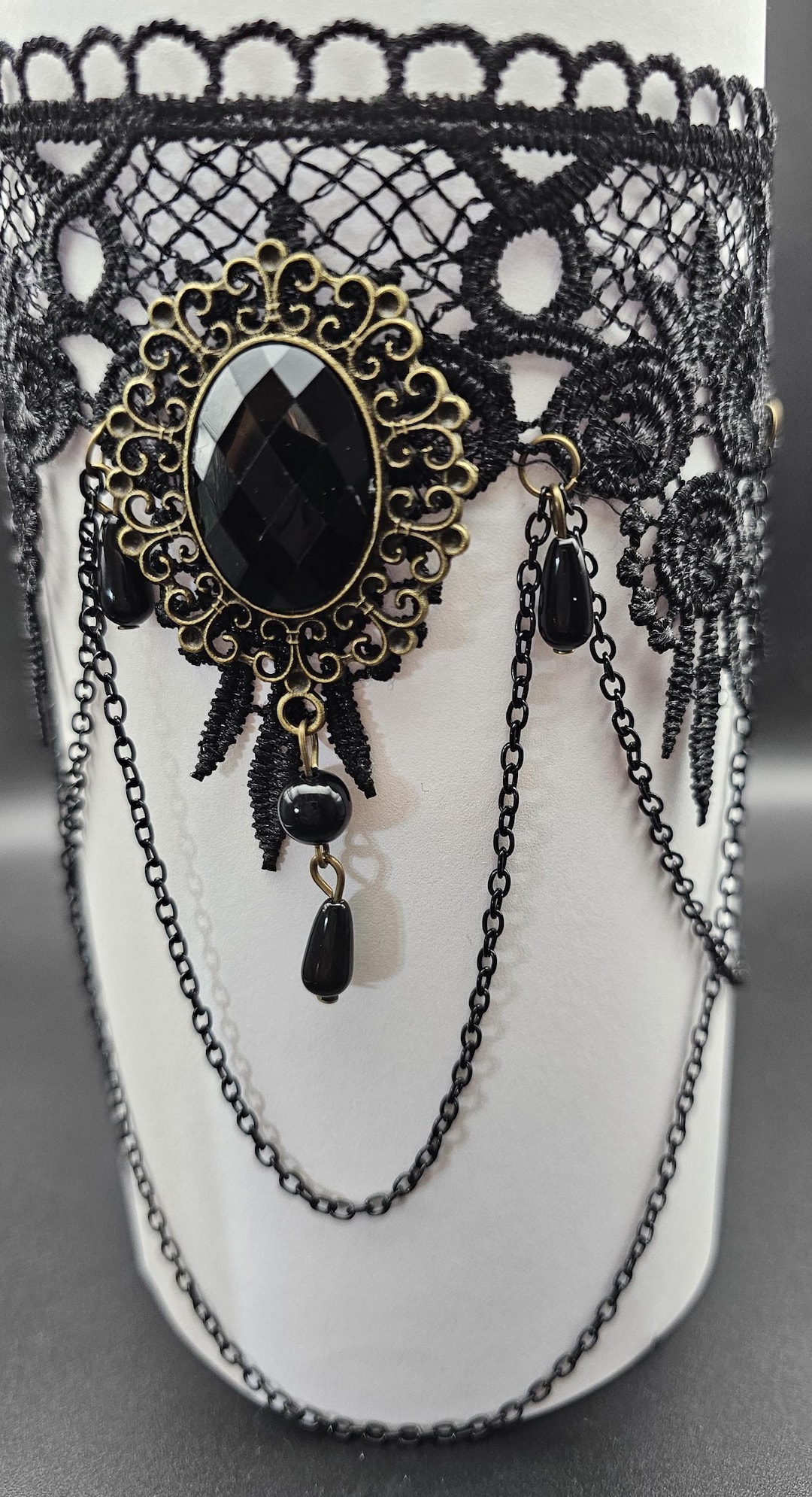 4 pezzi gotici choker collana bracciali gioielli gioielli steampunk accessori steampunk costume da donna collare catene vittoriano steampunk retrò ingranaggi pizzo vampiro slave braccialetto per