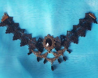 Beautifully designed Black Lace Choker