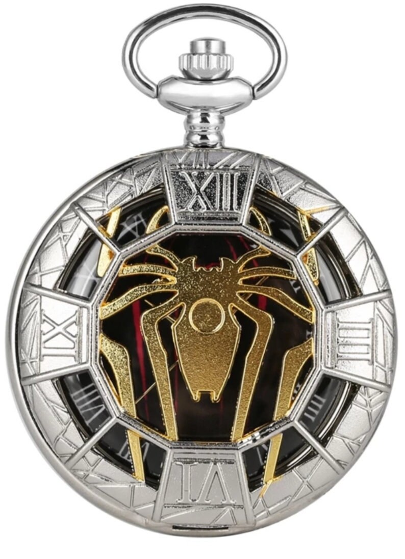 Spider Pocket Watch for Men Etsy UK