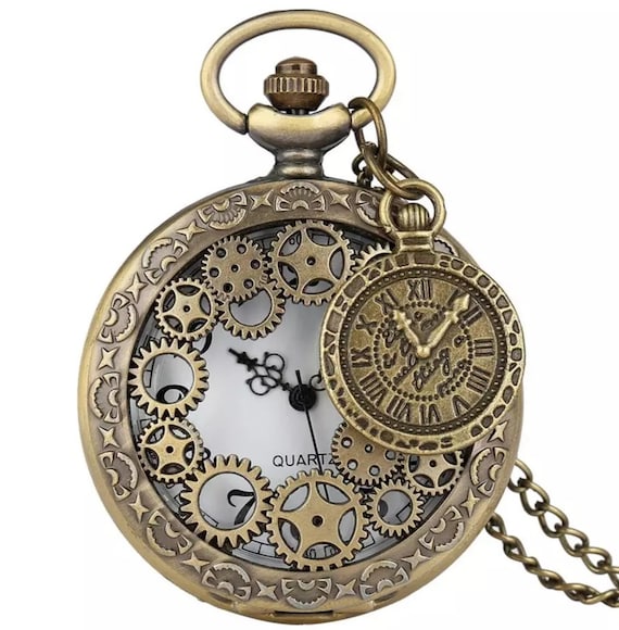 Steampunk sale pocket watch