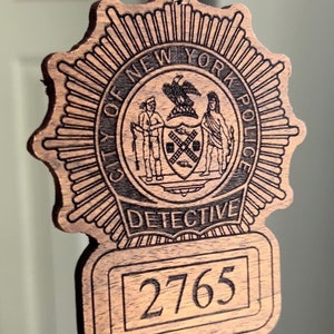 NYPD ornament, New York Police gift, Christmas Ornament, Custom Police Badge Christmas Ornament, Police Shield Ornament