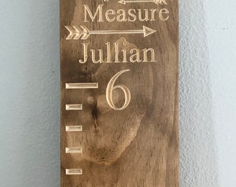 Growth Chart, Engraved growth chart, growth board, custom wall ruler, wooden growth chart, wood ruler, baby shower gift