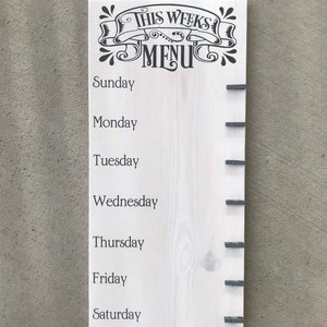 Weekly Menu Board
