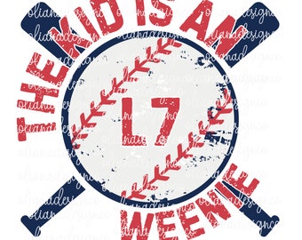L7 Weenie sandlot quote baseball png sublimation