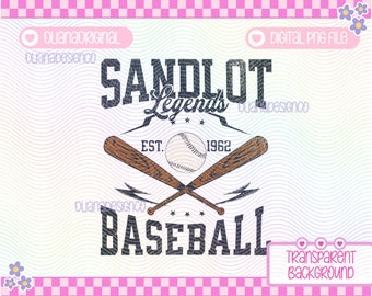 Sandlot Legends PNG Transparent Sublimation Dtf DIGITAL DOWNLOAD