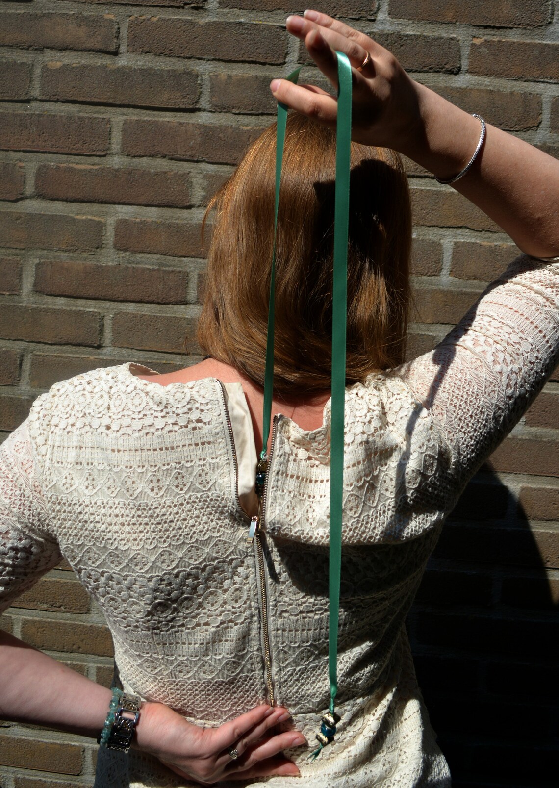 Sustainable Zipper Helper, Zipper Puller, Dressing Aid With Black Satin