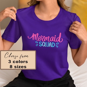 Meerjungfrau Squad Shirt, Meerjungfrau Thema Geburtstag Shirt, Mermaid Shirt, Passende Geburtstags-Shirts