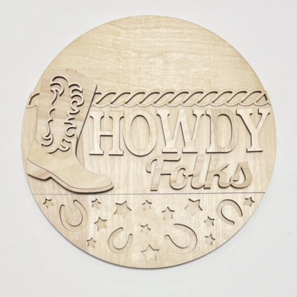 Laser Cowboy Western Cutouts - Etsy