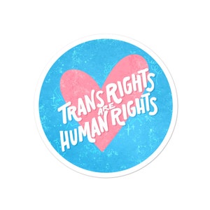 Trans Rights Are Human Rights Sticker