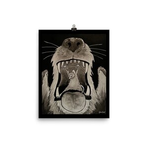 Mouse - Close Call - Illustration Print
