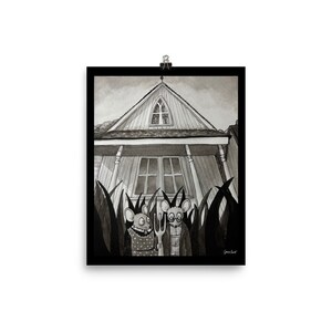 Mouse - American Gothic - Illustrazione Stampa
