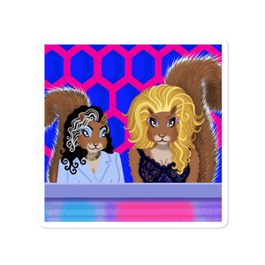 Just Between Us Squirrel Friends - Autocollant de dessin animé drag race