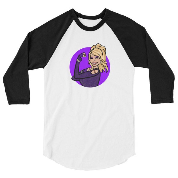 Dolly Parton the Vaccine Queen - Baseball Tee