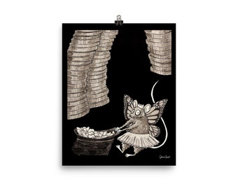 Mouse Tooth Fairy - Illustration Print