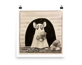 Muis - Trick or Treat - Illustratie Print