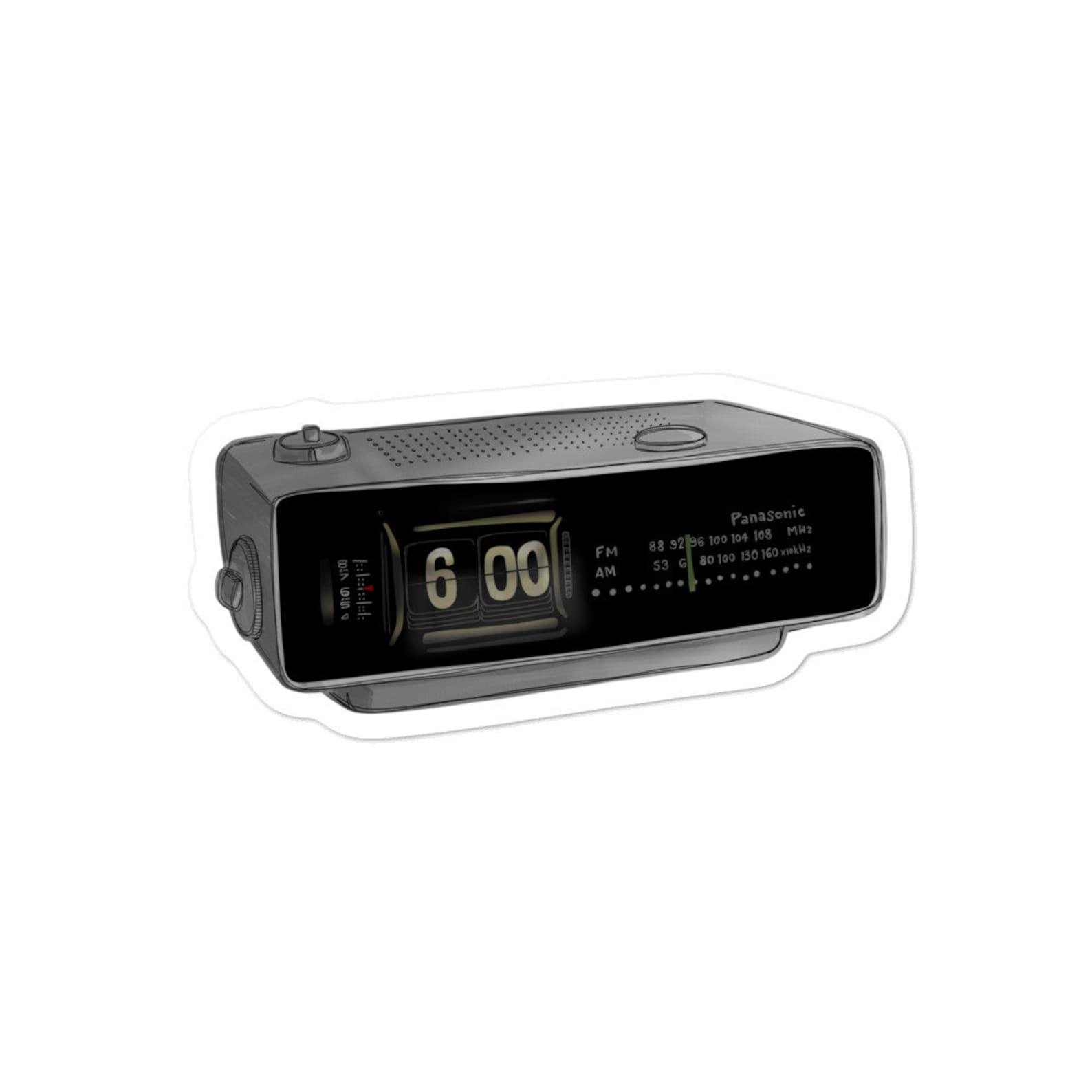 Groundhog Day Alarm Clock Sticker Etsy