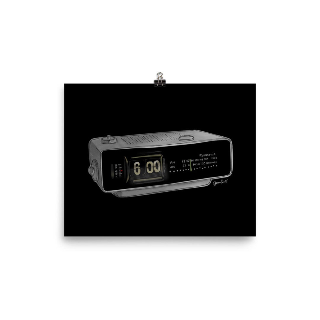 Groundhog Day Alarm Clock Illustration Print Etsy