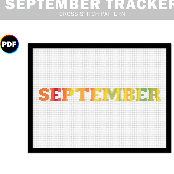 Mood Tracker Cross Stitch Etsy