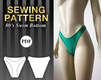 High Hip Swim Bottom Schnittmuster | Christiana Zinchenko Damen PDF Digitale Anleitungen | Zum Selbermachen