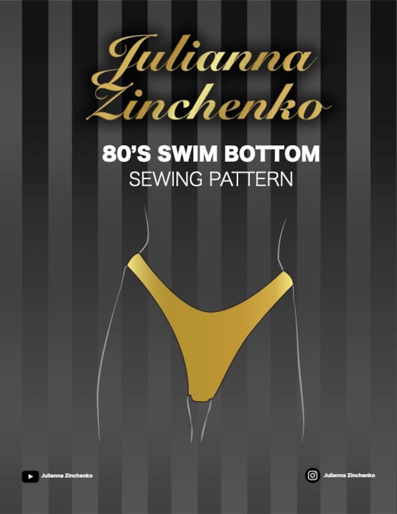High Hip Swim Bottom Downloadable Sewing Pattern | Julianna Zinchenko ...