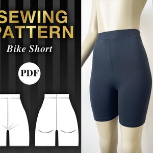 Bike Short Sewing Pattern Women's | Downloadable Sewing Pattern | Julianna Zinchenko