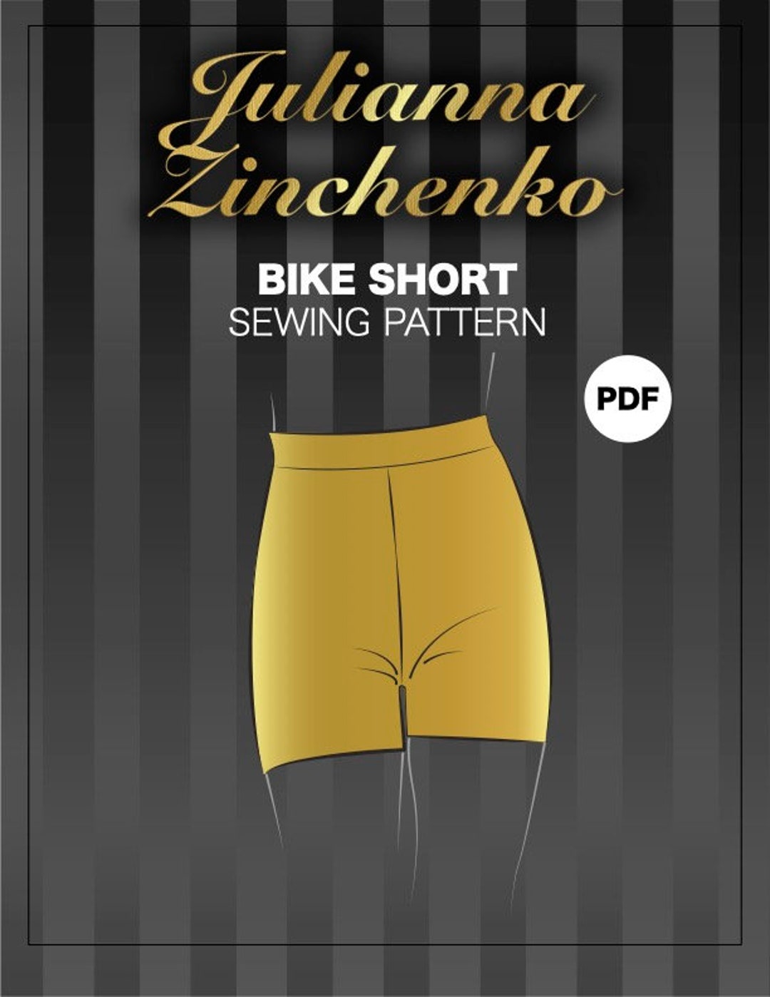 Bike Short Sewing Pattern Women's Downloadable Sewing Etsy
