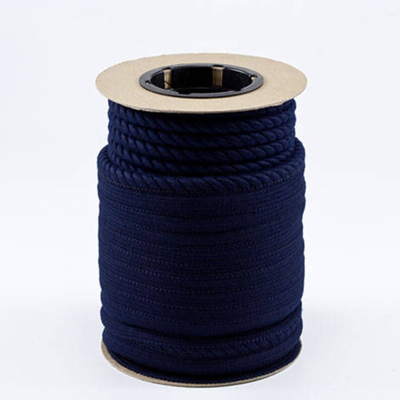 14 Lip Cord from Sunbrella Decorative IndoorOutdoor Trim Twist Cord Piping #4626 Navy Special Order FULL 25 yard bolt ONLY