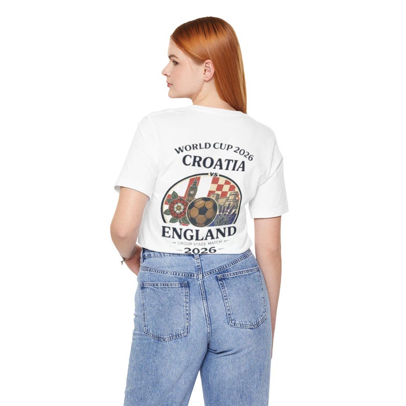 Croatia vs England World Cup 2026 Soccer Tee | Football Match Shirt image 5