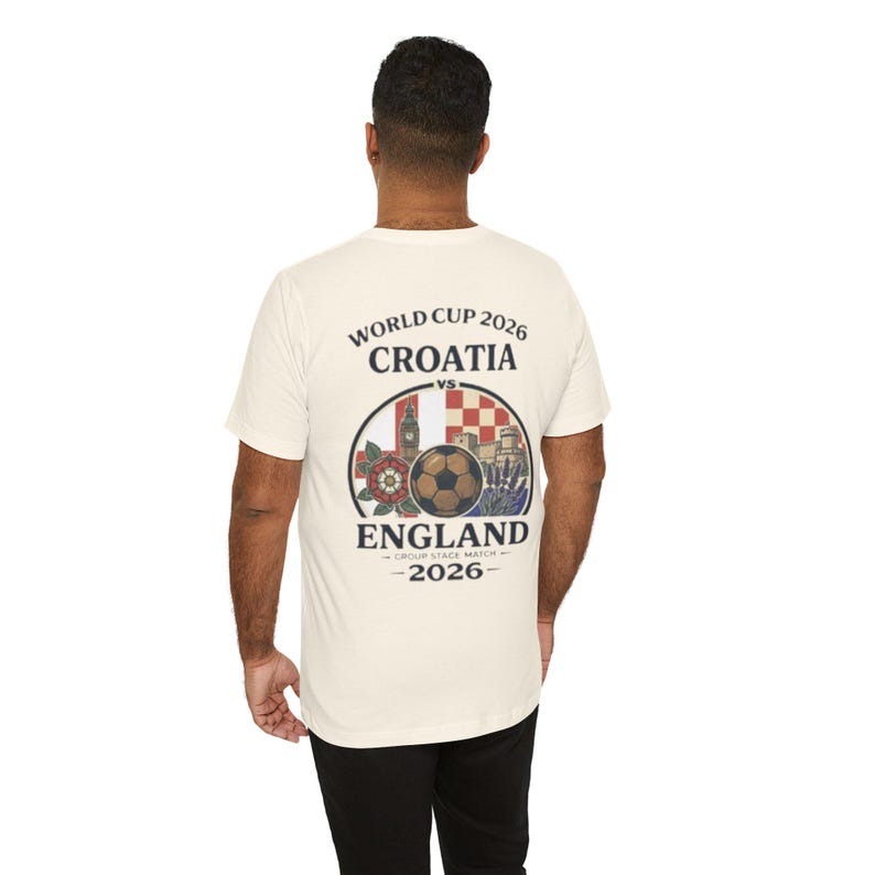 Croatia vs England World Cup 2026 Soccer Tee | Football Match Shirt image 7