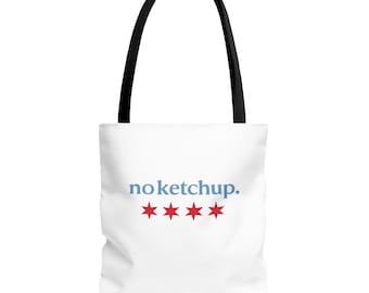 Bolsa de tela sin ketchup / Gráfico de las estrellas de Chicago