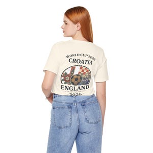 Croatia vs England World Cup 2026 Soccer Tee | Football Match Shirt image 6