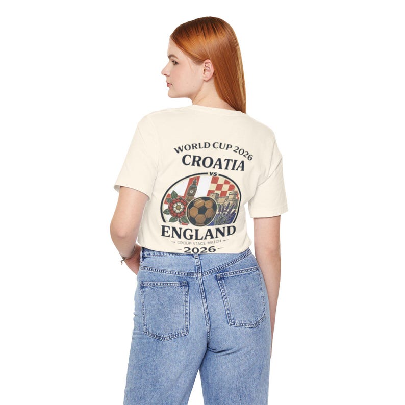 Croatia vs England World Cup 2026 Soccer Tee | Football Match Shirt image 6