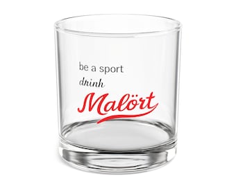 Vaso de whisky Malört Rocks de 10 oz para beber deporte